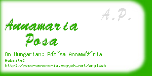 annamaria posa business card